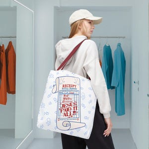 Faith-Inspired Tote Bag: Jesus Paid It All - Christian Gift
