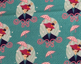 Springs Creative - Mary Poppins Vignette - Authentic Disney Licensed Fabric - Cotton Quilting Fabric by the yard