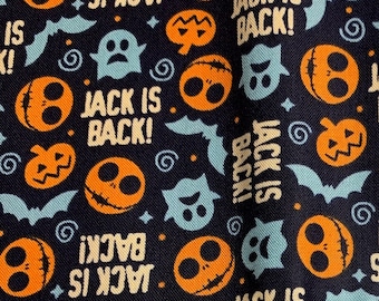 Camelot Fabrics - Nightmare Before Christmas - Jack Is Back - Color - Authentic Disney Licensed Fabric - Cotton Quilting