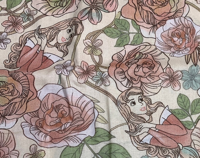 Springs Creative - Sleeping Beauty - Rose Dream - Authentic Disney Licensed Fabric - Quilting Cotton Fabric by the yard - Disney Princess