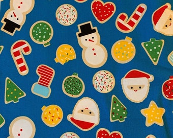 Robert Kaufman - Anne Kelle - Girl Friends Holiday Party - Cotton Quilting Fabric by the yard - Christmas Fabric - Sugar Cookies