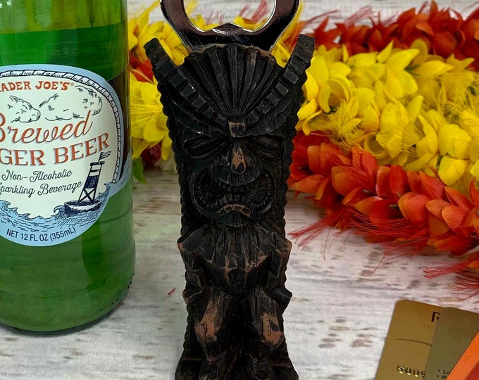 Resin Tiki - Hawaiian God of Good Fortune (Money) - Bottle Opener - Tiki Bar - Cocktail Lounge - Patio Bar - Luau - New Items