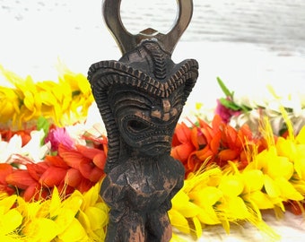 Resin Tiki - Hawaiian God of Happiness - Bottle Opener - Tiki Bar - Cocktail Lounge - Patio Bar - Luau - New Items