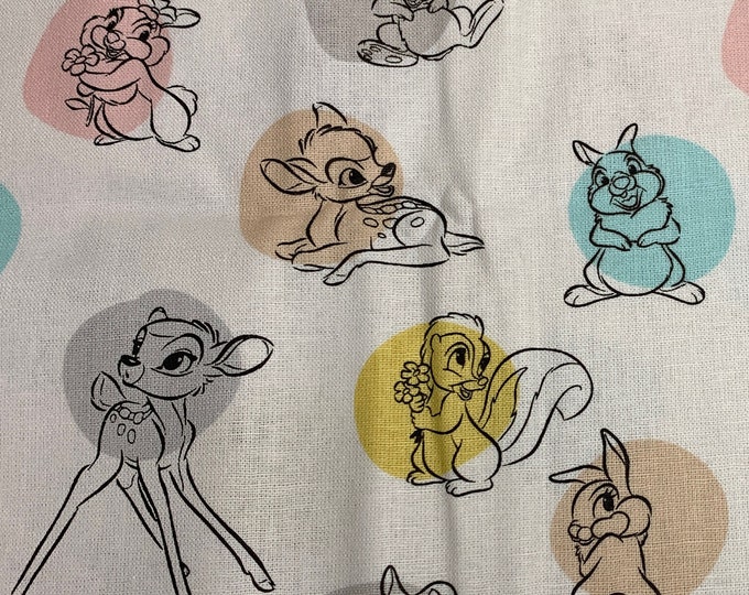 Springs Creative - Bambi and Friends - Authentic Disney Licensed Fabric - Cotton Quilting Fabric by the yard