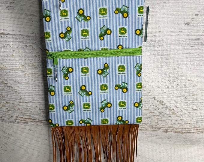 Little Green Tractor - Fringe Crossbody - Purse -  Cowgirl - Country - Western - Music Festival Purse