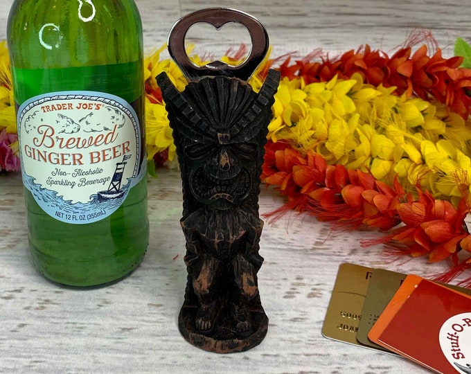 Resin Tiki - Hawaiian God of Good Fortune (Money) - Bottle Opener - Tiki Bar - Cocktail Lounge - Patio Bar - Luau - New Items