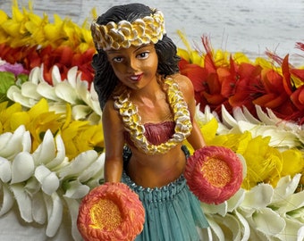 MINI Dashboard Hula Doll - Hula Girl Kinohe - Resin - Tiki Bar - New In Box