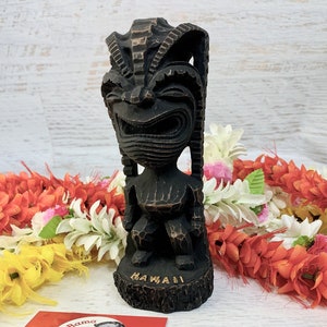 Vintage Tiki Figurine - Hawaiian God of Happiness (Happy) - 7&quot; Hapawood Resin - New In Box