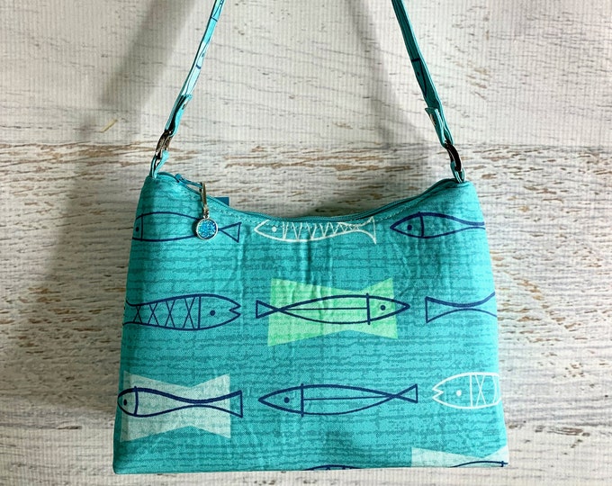 Scandia Fish - Shoulder Bag - Purse - Handbag - Clutch - Wristlet - MCM - Retro Modern - Tropical - Tiki - Danish Modern