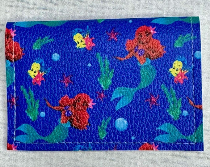 Little Mermaid - Basic Gift Card Wallets - Christmas Stocking Stuffers - Business Card Holder  - Tropical - Tiki - Floral - Nautical