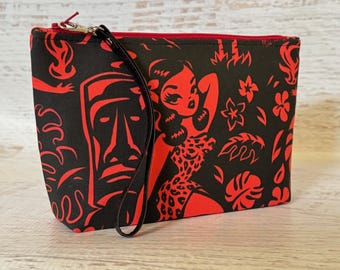 Fräulein Fluff - Tiki Temptress - Reißverschluss Beutel Clutch Armband