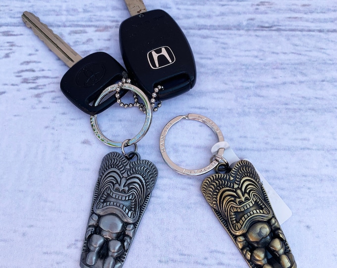 Tiki Keychains - Metal