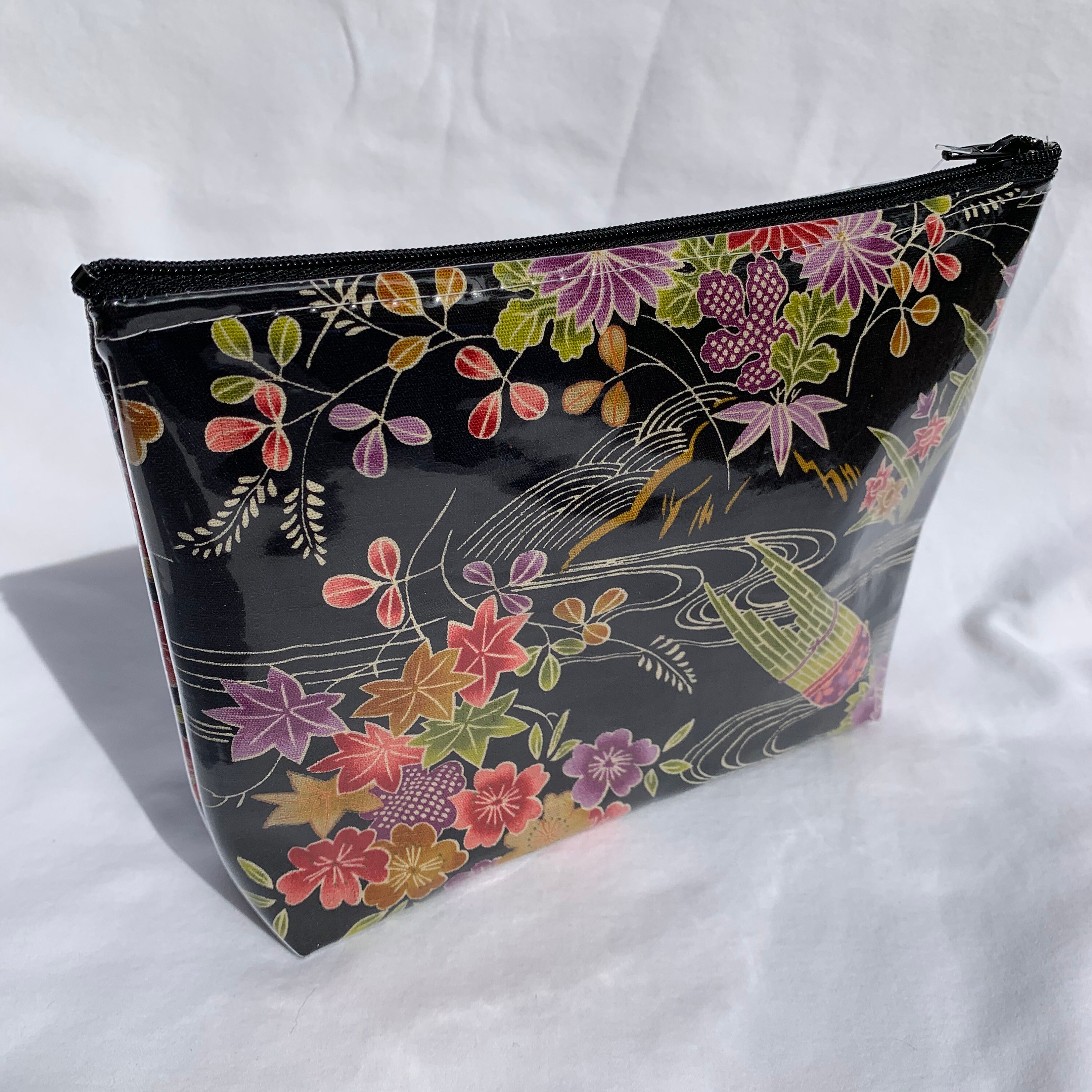 Japanese Kimono Fabric Makeup Bag