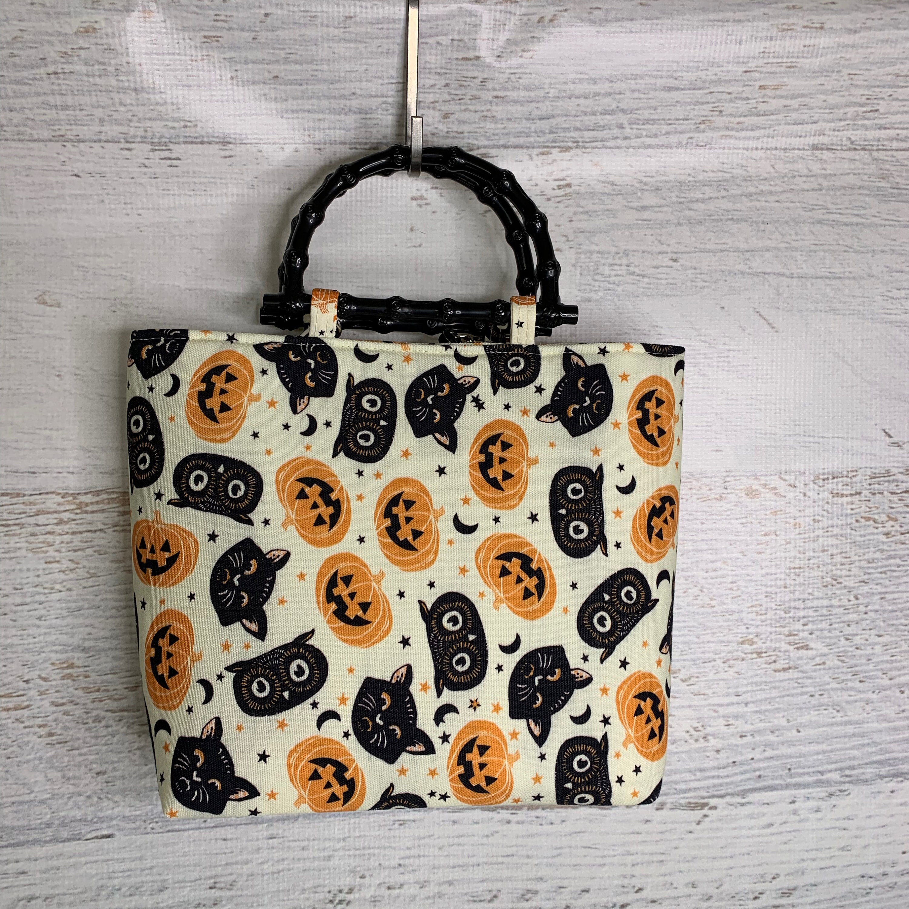 How To Knit Halloween Style Tote Bag for Sale by CroyleC