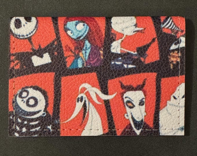 Nightmare Before Christmas - Basic Gift Card Wallets - Christmas Stocking Stuffers - Business Card Holder  - Birthday