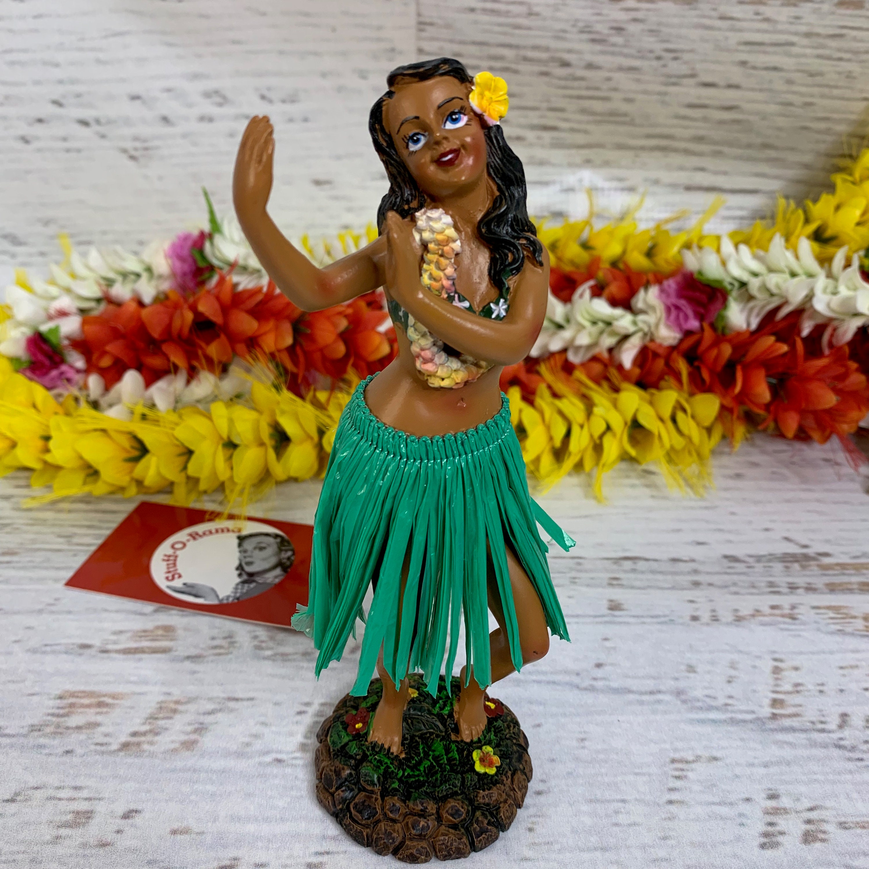 Vintage Large Dashboard Hula Doll Leilani Dancing Resin Tiki Bar New In Box  -  Österreich