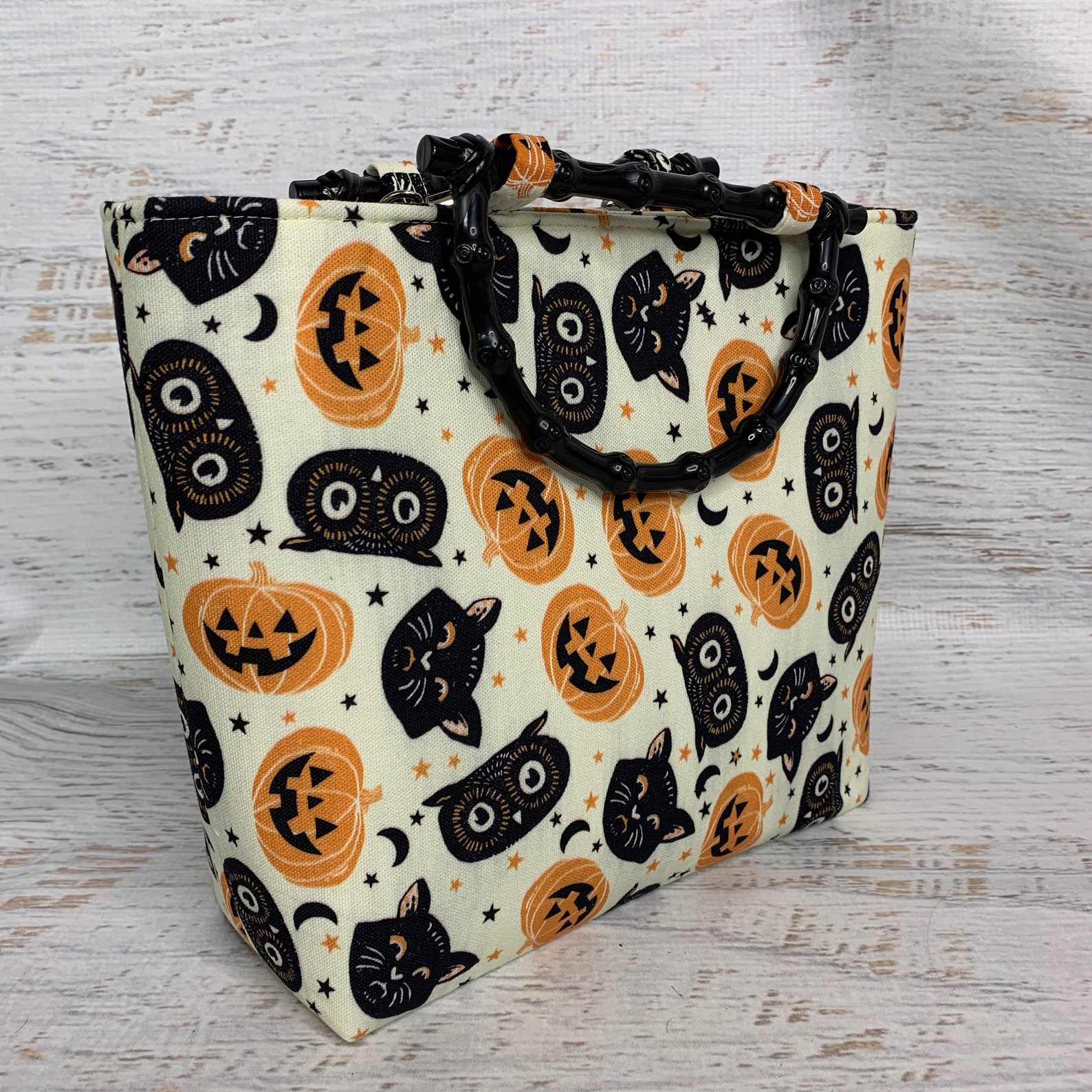 Vintage Halloween Tote Bag Purse Handbag Crossbody Etsy