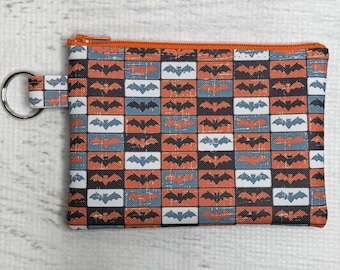 Bats | Vinyl Coin Purse Fob Wallet with Keychain