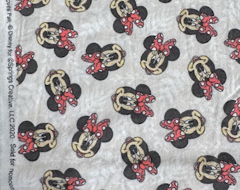 Remnant Fabrics | Minnie Loves Fall Cotton FLANNEL ©Disney