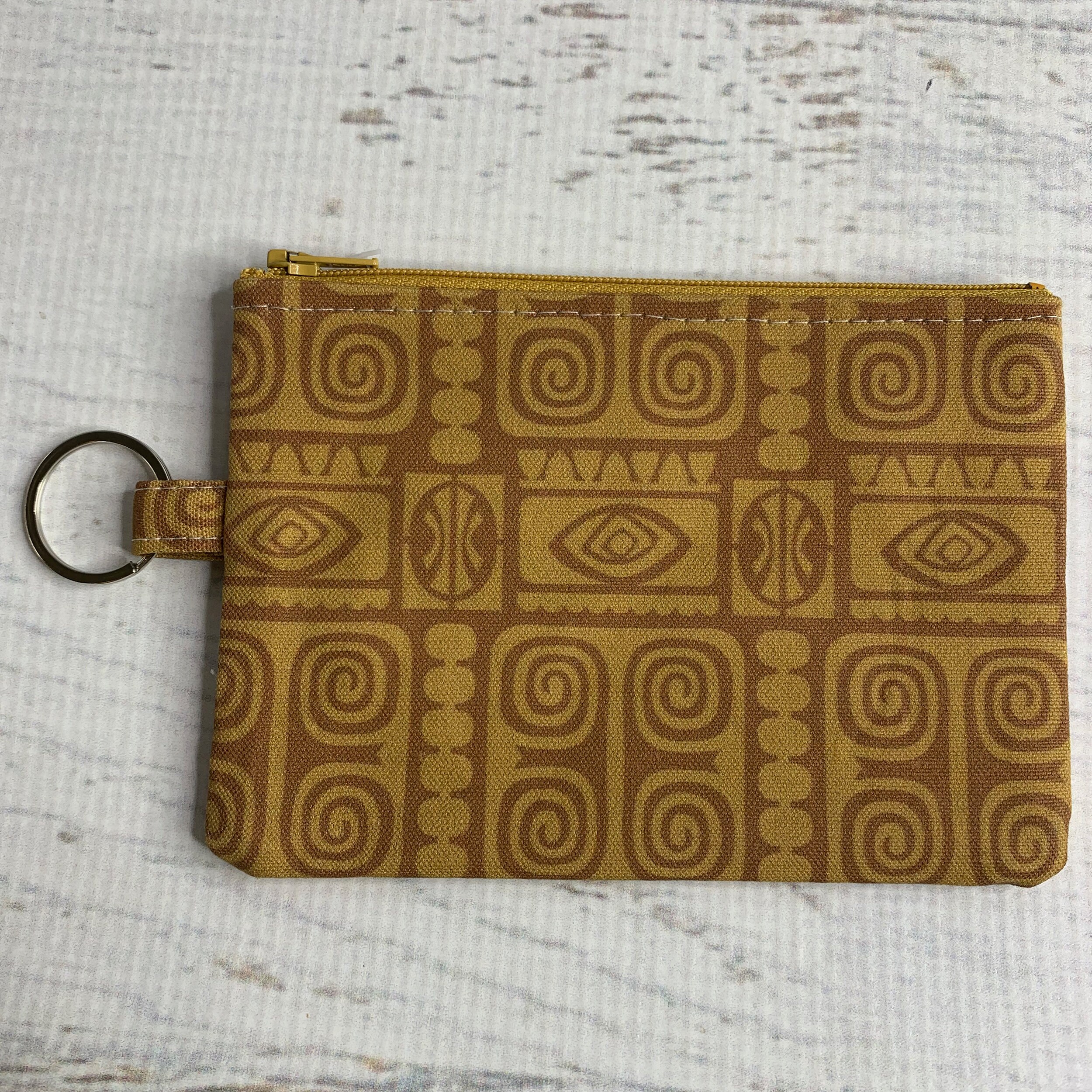 Tiki Beads - Cotton - Coin Purse - Keychain - Wallet - Key Fob