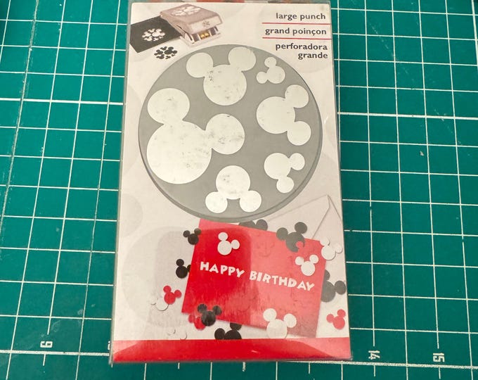 EK Tools Disney MICKEY MOUSE Icon Multiple Craft Paper Punch for Confetti, Tags, Party Favors