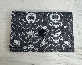 Nightmare Wallpaper - Credit Card Wallet - Business Card Case - Snap Wallet - Gift Card - Compact Wallet - Halloween - Spooky - Goth