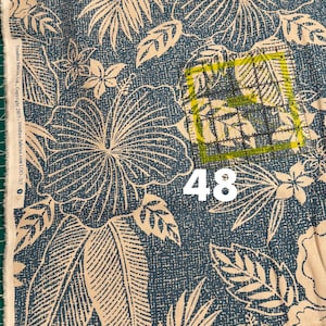 Hawaiian Fabrics - 48 - Hawaiiaanse hibiscusbloemen - Blauw - Aloha-print - Trendtex Fabrics - Katoenprint - Bloemen - Tropical