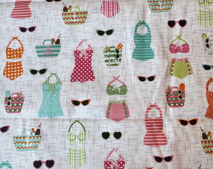 Remnant Fabric - Maywood Studios - Vintage Boardwalk by Kim Christopherson Cotton Woven