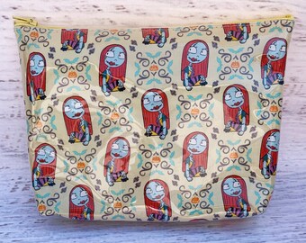 Nightmare Before Christmas - Sally - Yellow - Make Up Bag - Disney Officially Licensed Fabric