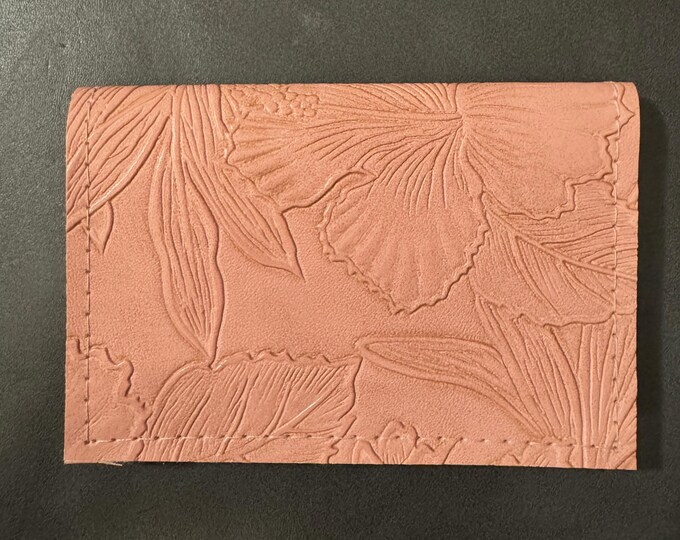 Paniola - Pink - Basic Gift Card Wallets - Christmas Stocking Stuffers - Business Card Holder - Birthday - Tropical Floral - Hibiscus
