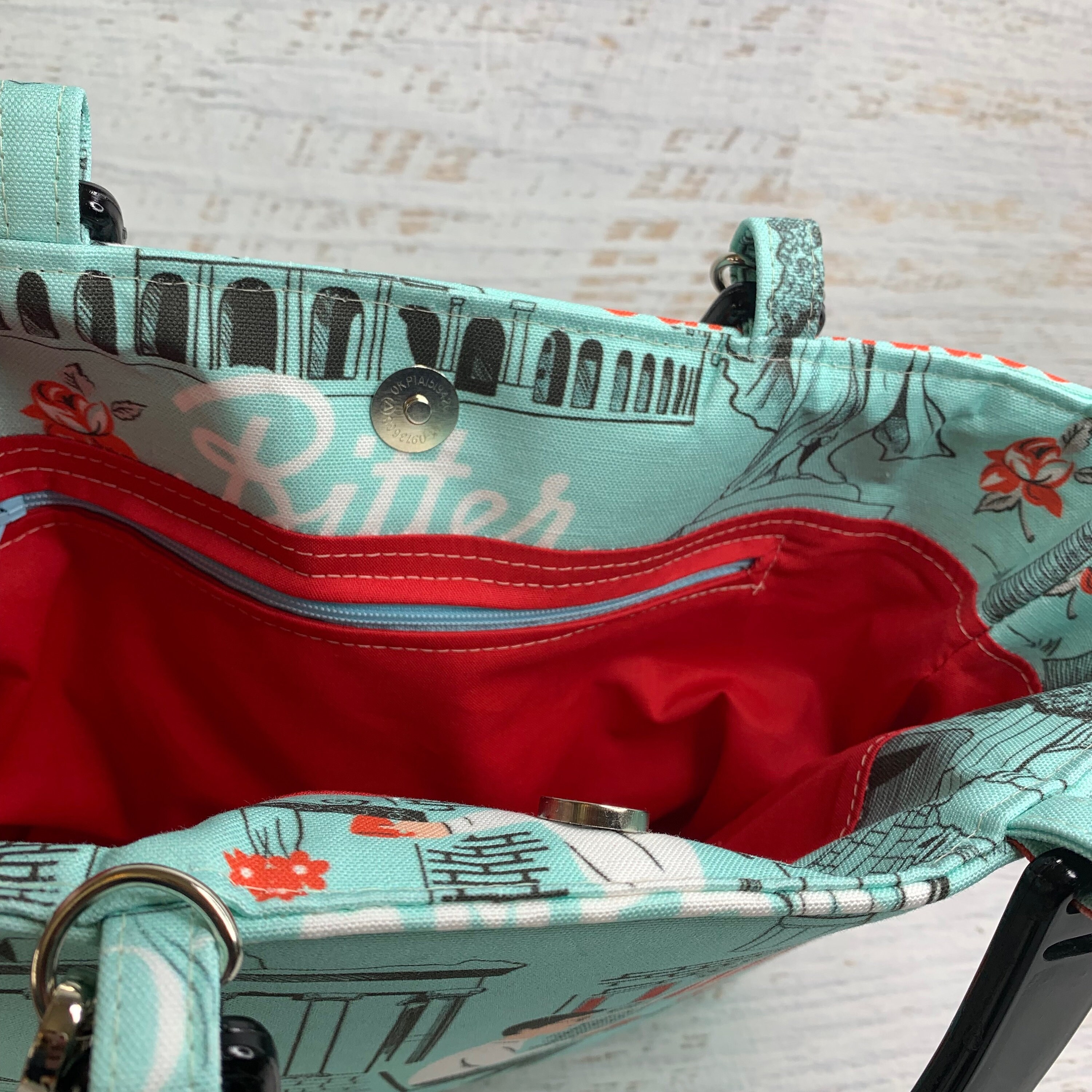 Mcm scooter red tote top