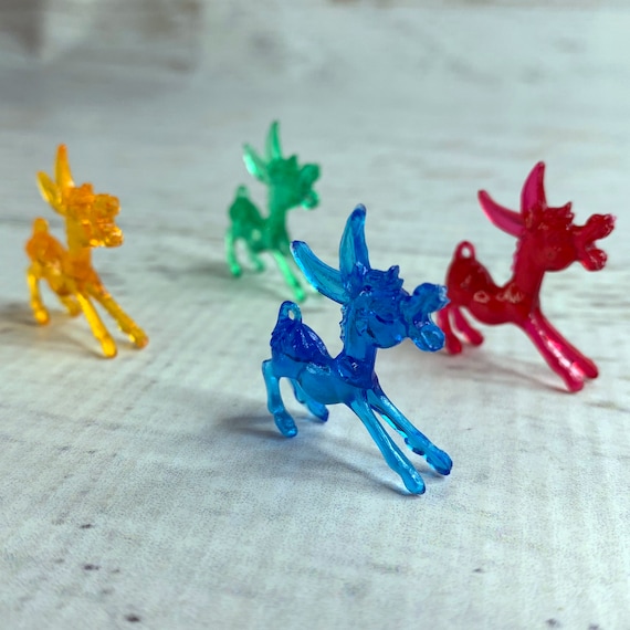 Cocktail Animals - Acrylic Plastic Drink Markers - Vintage 2000s