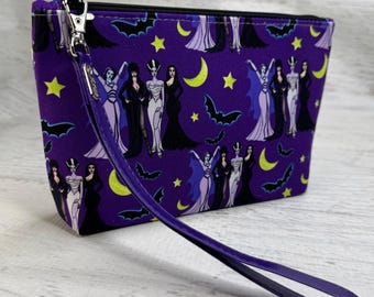 Ghoul Friends - Halloween - Cotton Canvas - Clutch - Zipper Pouch - Wristlet - Travel Bag - Nightclub - Beach Bag