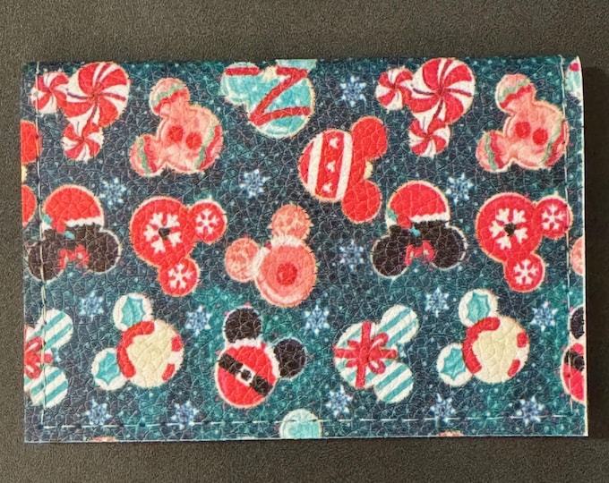 Mickey Heads Christmas Tree Ornaments - Basic Gift Card Wallets - Christmas Stocking Stuffers - Business Card Holder  - Birthday