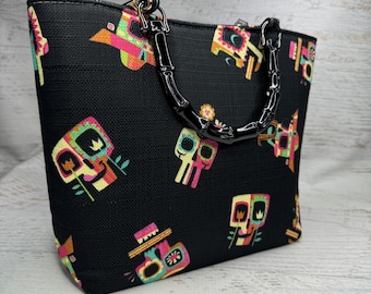Dia De Los Churros (small) by Jeff Granito Designs - Tote Bag - Purse - Handbag - Crossbody - Canvas - Tiki - MCM - MidCentury - Disney