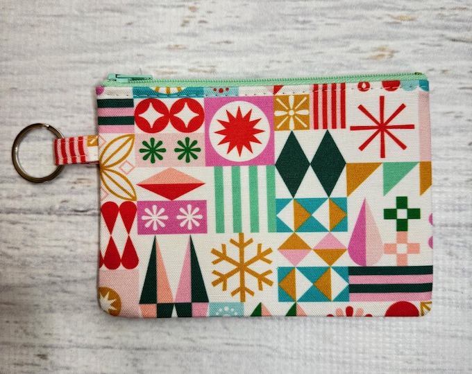 Santa's Workshop - Canvas - Coin Purse - Keychain - Wallet - Key Fob - Key Ring - Christmas - Disneybound - Small World Style