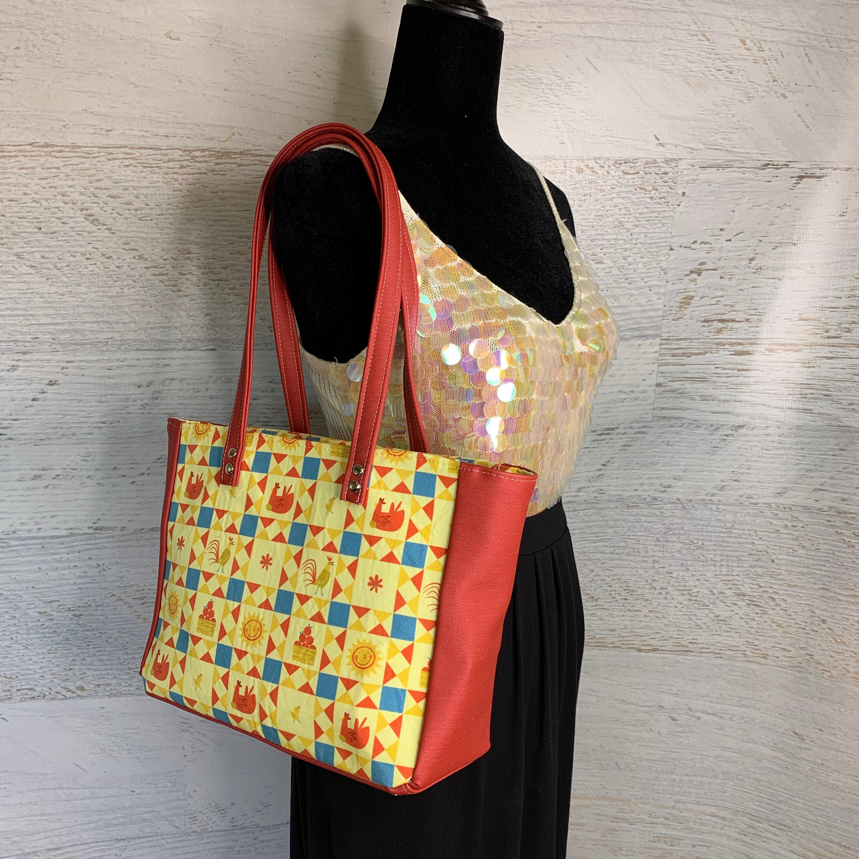 Country Farm Shoulder Bag Purse Handbag Crossbody Canvas