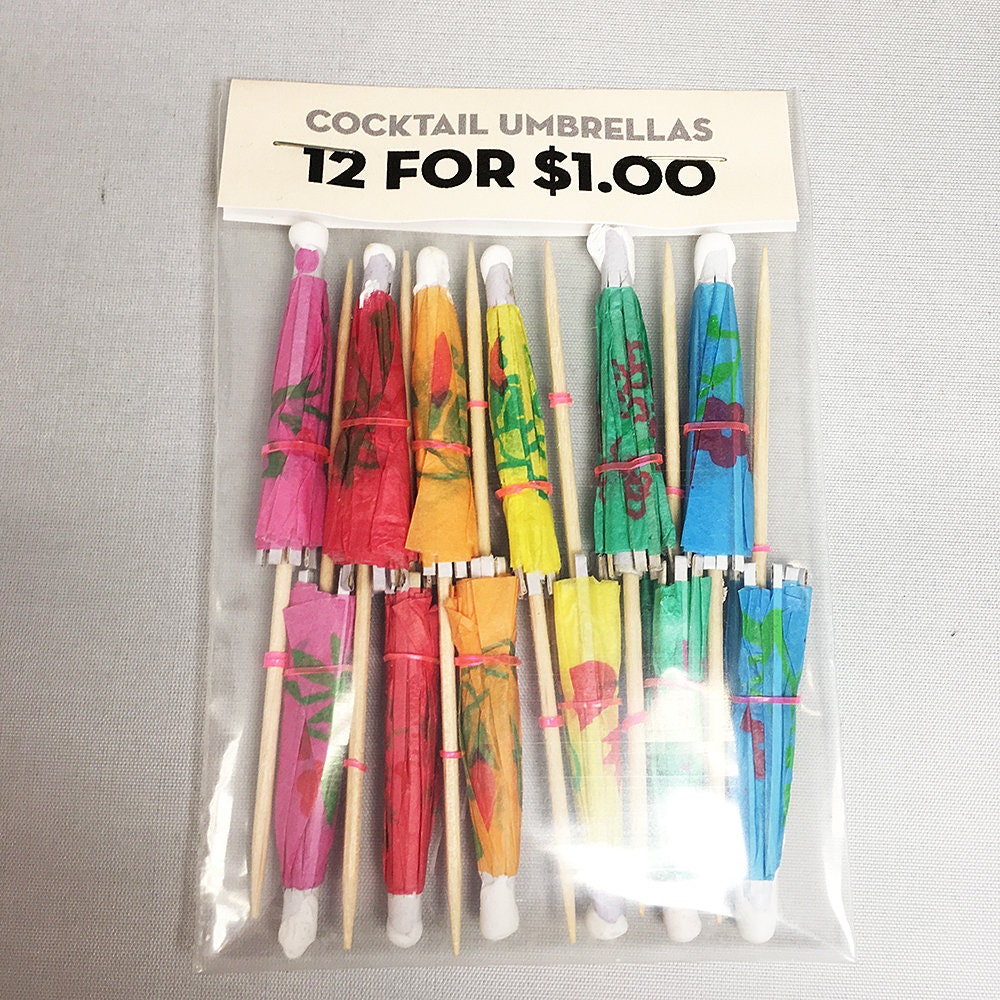 12 Cocktail Umbrellas