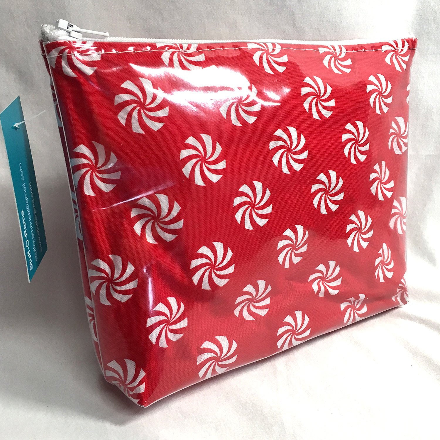 Make Up Bag Peppermint Starlite Candy Zipper Pouch