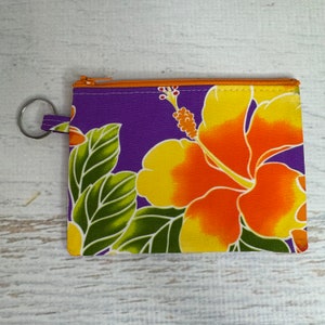 Lila Hibiskus - Geldbörse - Schlüsselanhänger - Geldbörse - Geldbörse - Aloha Print - Aloha Print - Hawaiian Print