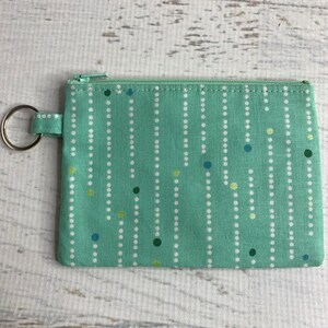 Mod MCM Polka Dots - Grün - Baumwolle - Geldbörse - Schlüsselanhänger - Geldbörse - Schlüsselanhänger - Schlüsselring
