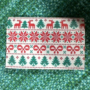 Fair Isle-trui print - rendier - standaard portemonnees voor cadeaubonnen - kerstsokken - visitekaarthouder - lelijke trui