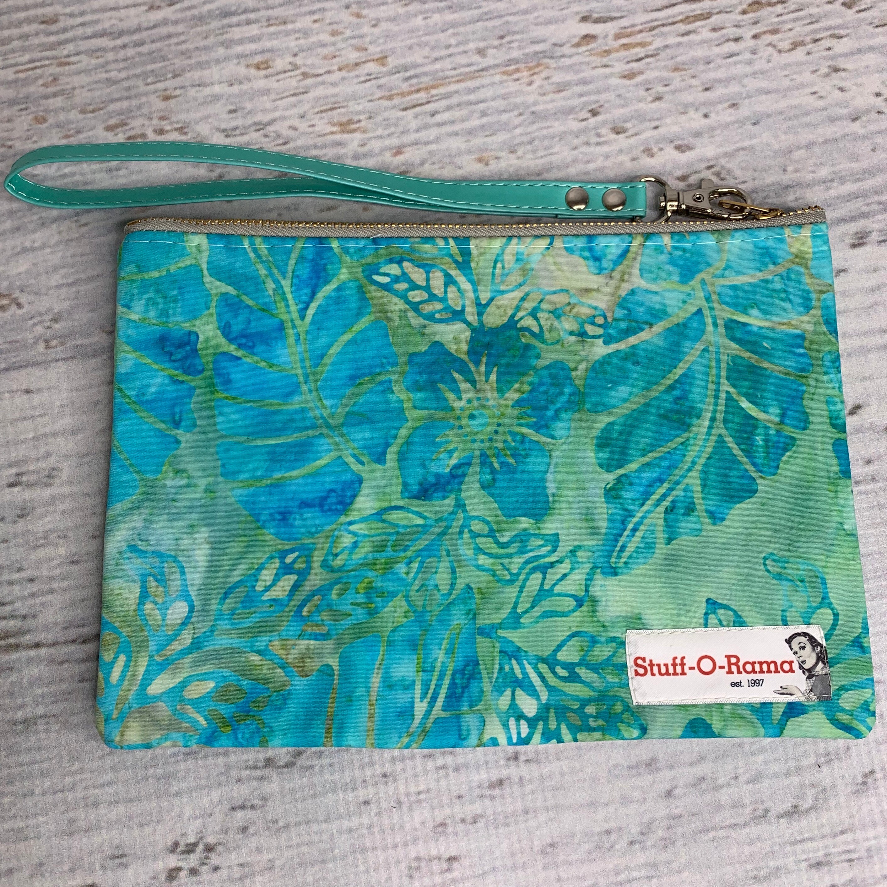 Hawaiian Tropical Print Batik Style Hawaiian Aloha Print Clutch