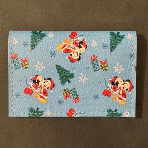 Micky und Minnie Maus Weihnachtstag - Basic Geschenkkarten-Geldbörsen - Weihnachtsstrumpffüller - Visitenkartenhalter - Geburtstag