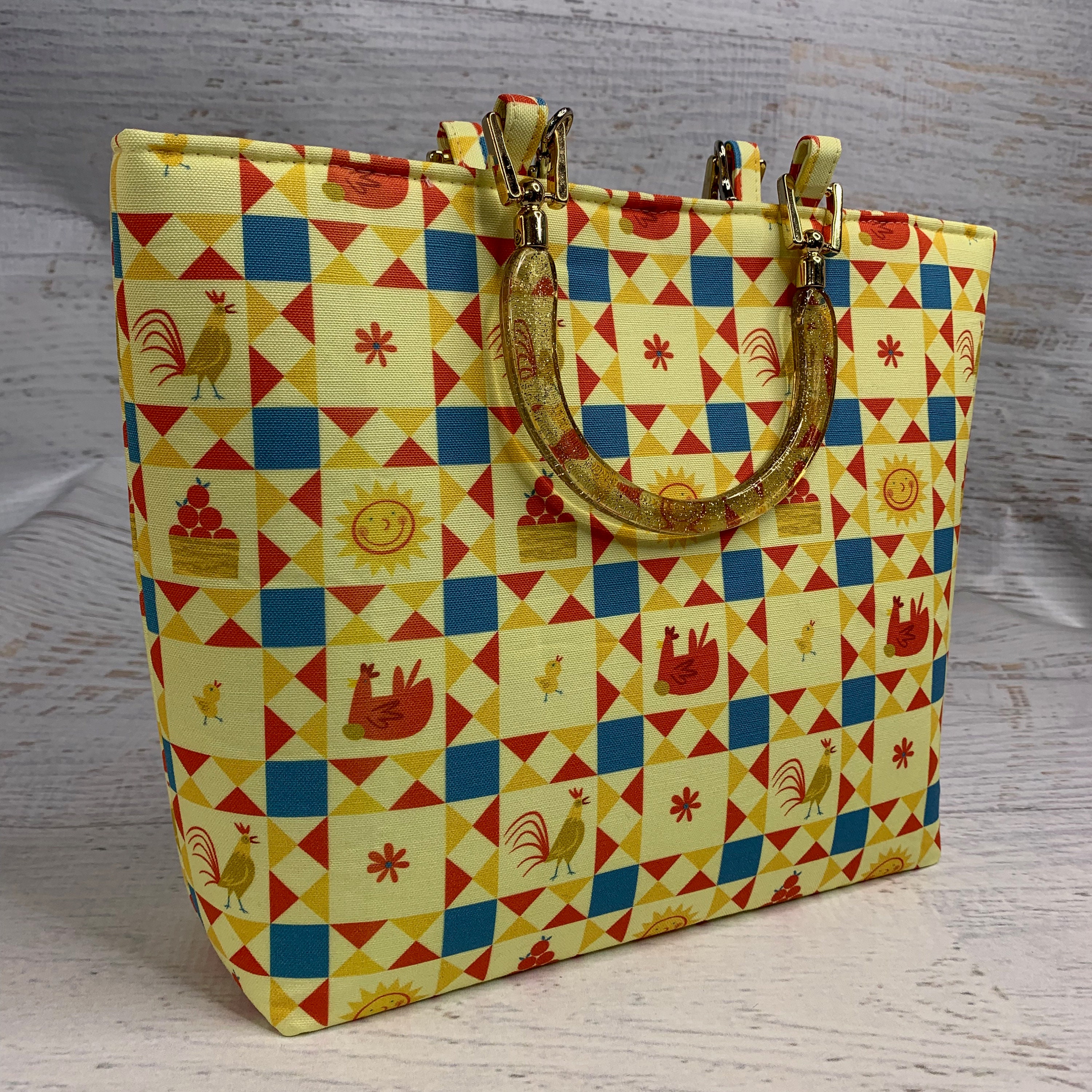 MCM Gold Tote Bags