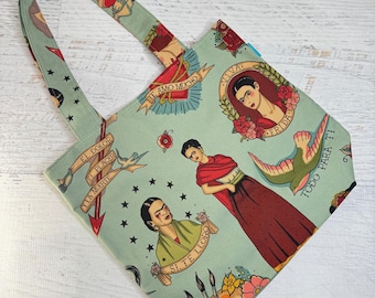 Frida Te Amo Mucho Canvas Tote Bag