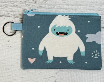 Yeti - Cotton Coin Purse Fob Keychain Wallet