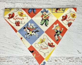 Lil Cowpokes - Dog Cat Pet Bandana - Over the Collar - Tropical - Aloha Print - Sizes XS through XL - Dog Accessories - Neckwear