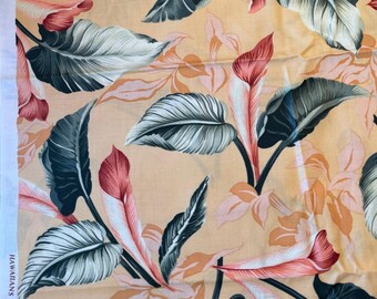 Hawaiian Fabrics - 08 - Hawaiian Flowers - Aloha Print - Hoffman International Fabrics - Cotton Print - Floral - Tropical - Calla Lily
