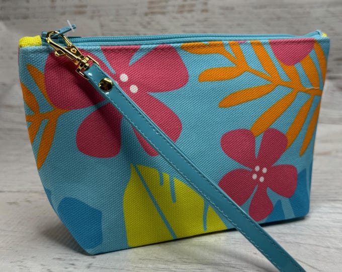 Hawaiian Punch - Hawaiian Aloha Print - Clutch - Zipper Pouch - Wristlet - Retro Hawaiian Print - Travel Bag - Nightclub
